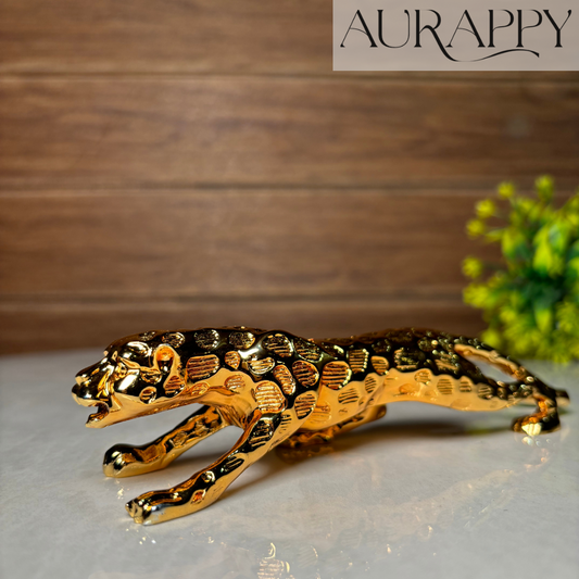 Golden Jaguar/Panther Figurine