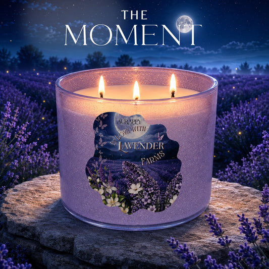 Lavender Farms 3-Wick Sparkle Jar Scented Candle