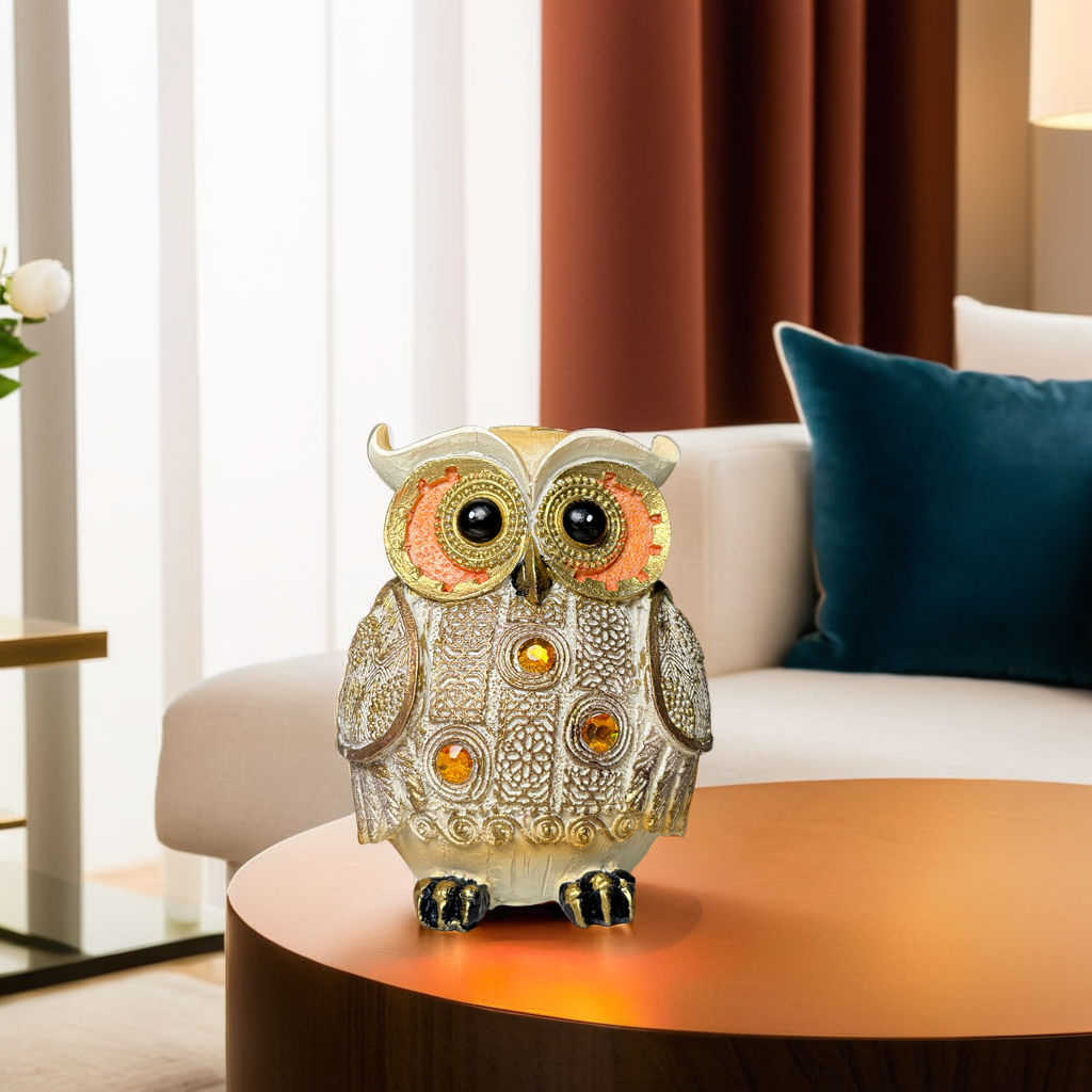 Elegant Decorative Owl Figurine