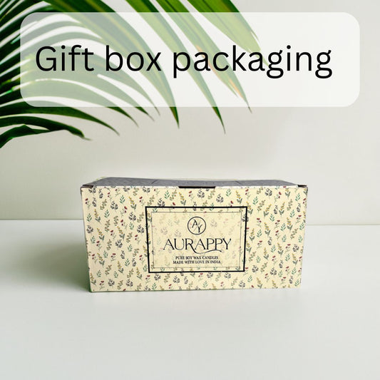 Aurappy 100% Organic Soy Wax Scented Candle jar (Gift Set Of 2)