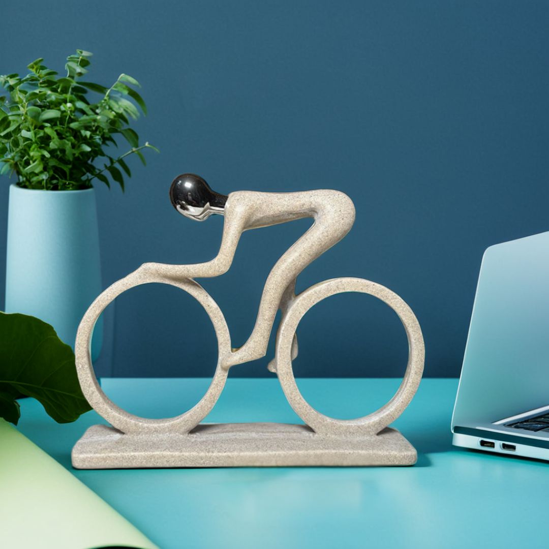 Modern Cyclist Figurine