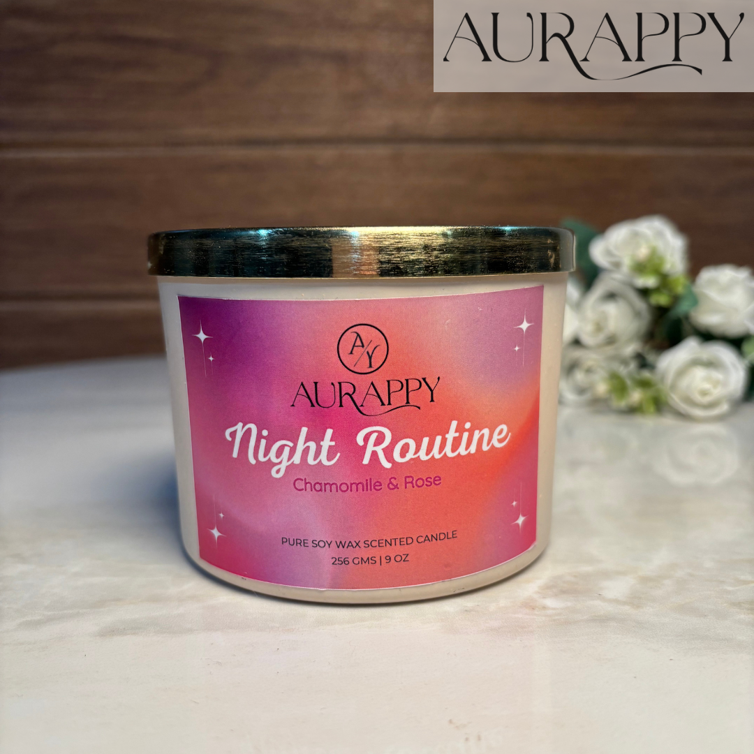 Night Routine 3-Wick Pure Soy Scented Candle