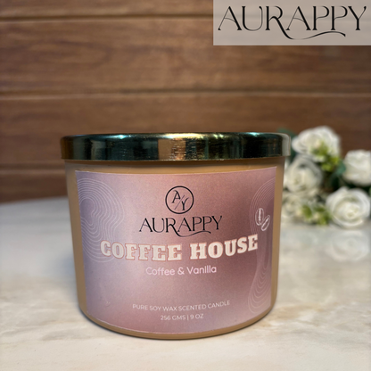 Coffee House 3-Wick Pure Soy Scented Candle