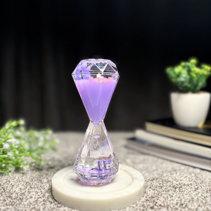 Mesmerizing Hourglass Two Minutes Timer with Droplet Movement for Stylish Home Décor, and Desk Accents