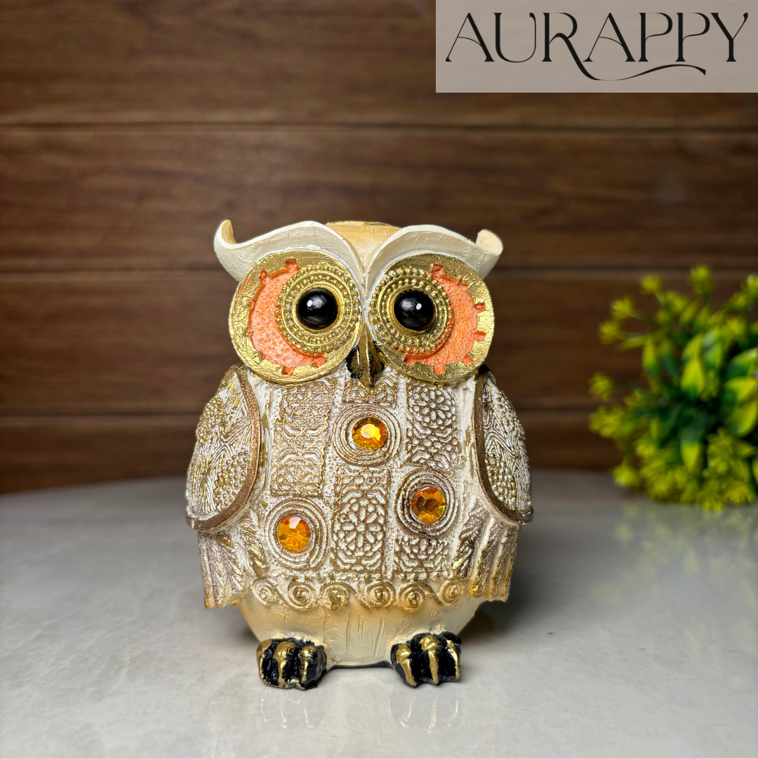 Elegant Decorative Owl Figurine