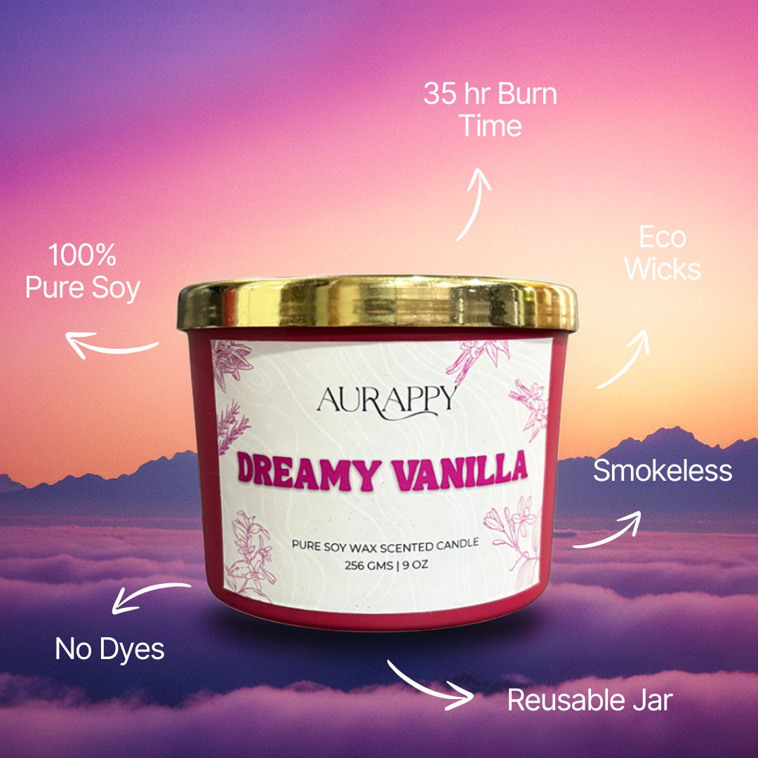 Dreamy Vanilla 3-Wick Scented Candle