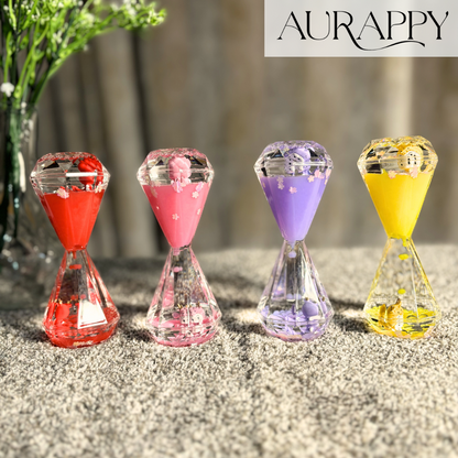 Mesmerizing Hourglass Two Minutes Timer with Droplet Movement for Stylish Home Décor, and Desk Accents