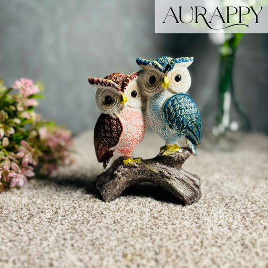 Romantic Owl Couple for Home Decor