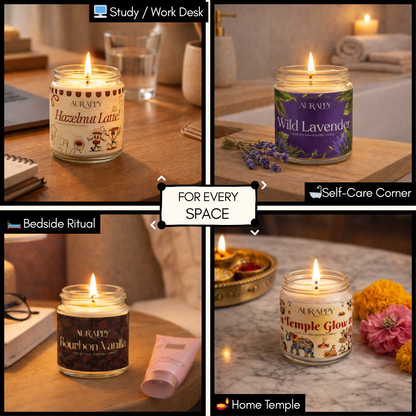 Scented candle set of 4