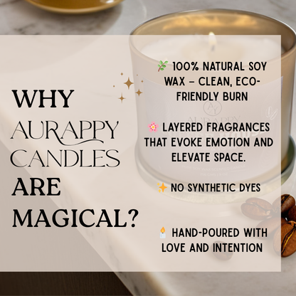 Aurappy 100% Organic Soy Wax Scented Candle jar (Gift Set Of 2)