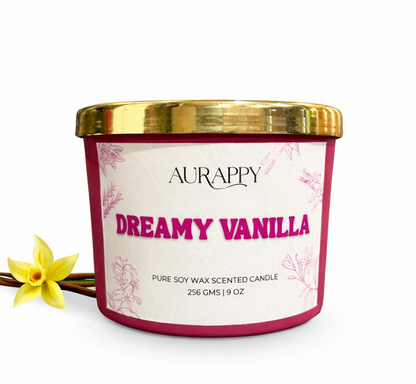 Dreamy Vanilla 3-Wick Scented Candle