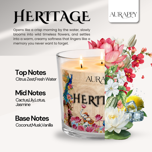 Heritage 3-Wick Scented Candle