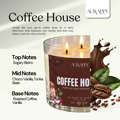 Coffee House 3-Wick Scented candle