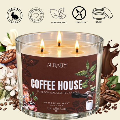 Coffee House 3-Wick Scented candle