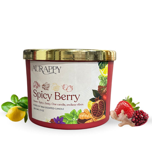 Spicy Berry 3-Wick Scented Candle