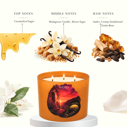 Chasing Sunsets-Wick Sparkle Jar Scented Candle