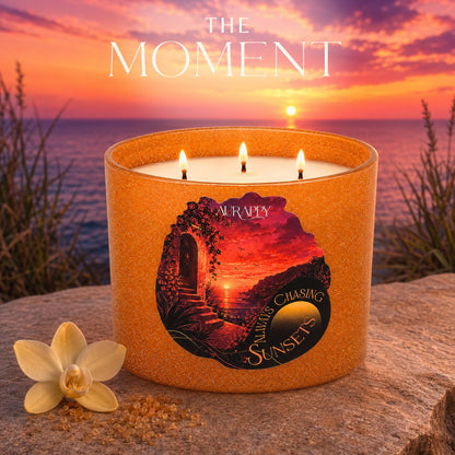 Chasing Sunsets-Wick Sparkle Jar Scented Candle