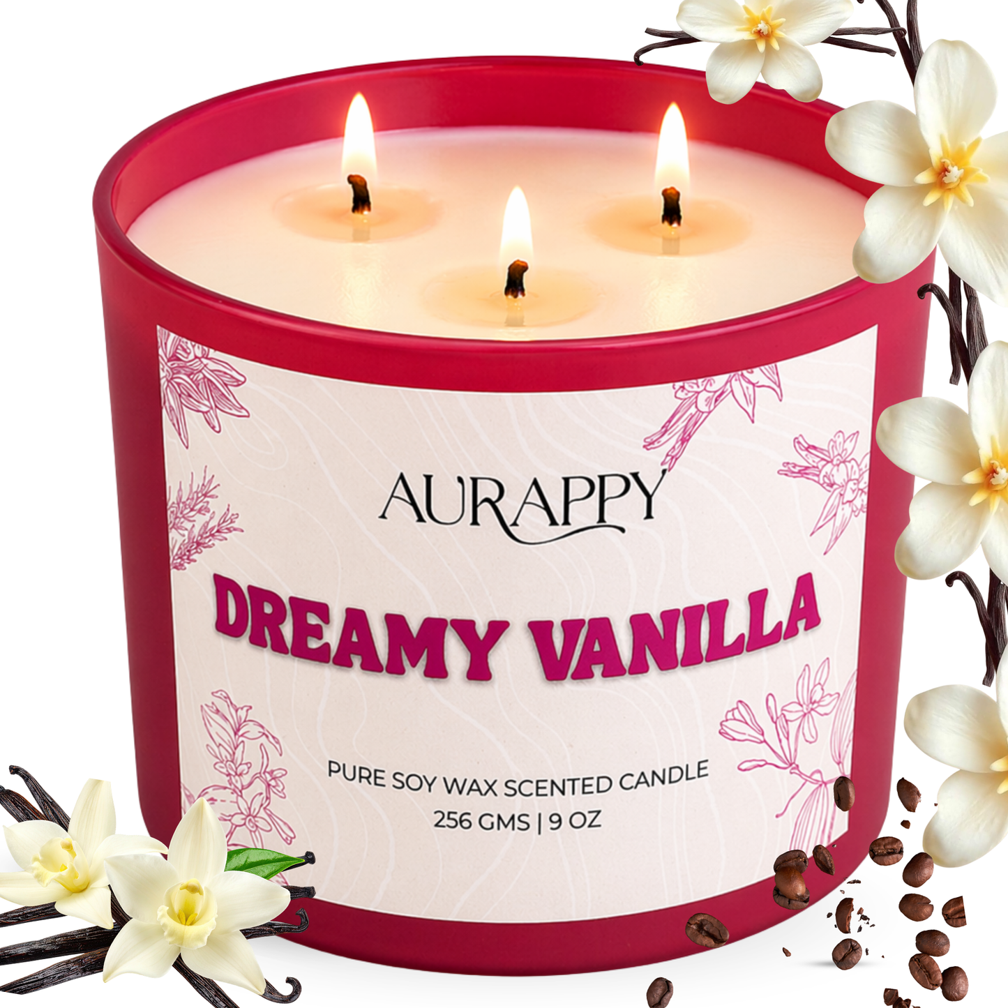 Dreamy Vanilla 3-Wick Scented Candle