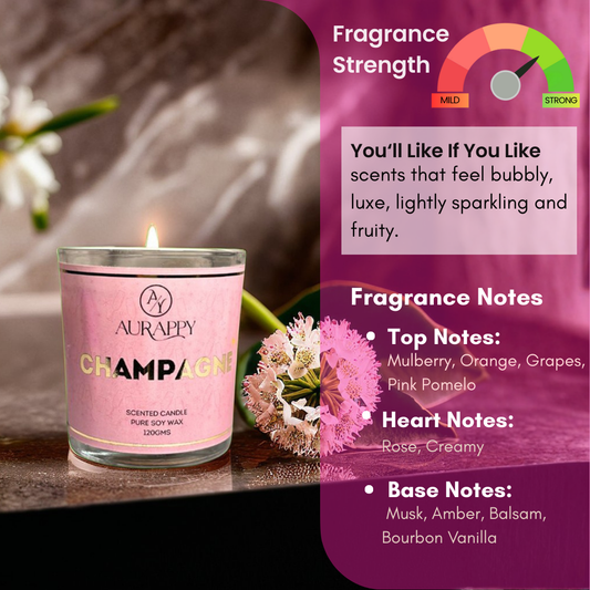 Champagne Scented Candle