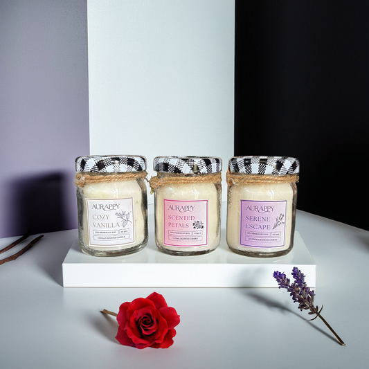 Aurappy mini candle set