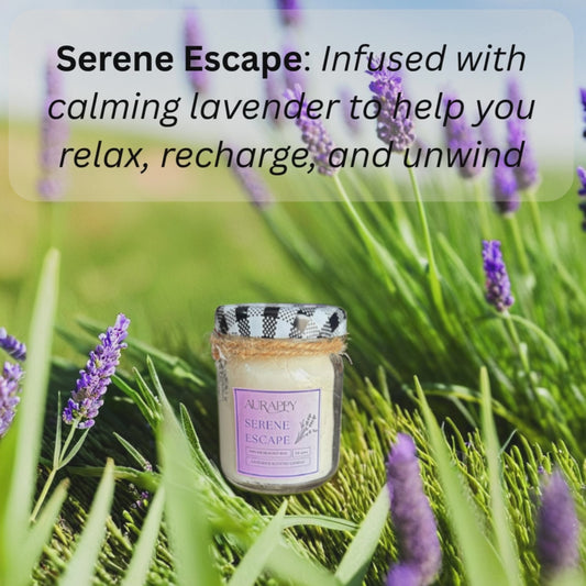 Aurappy lavender scented candle