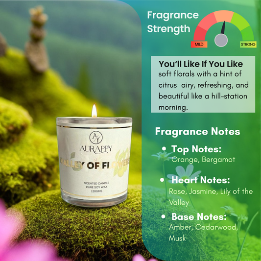 Valley of flowers Scented Candle